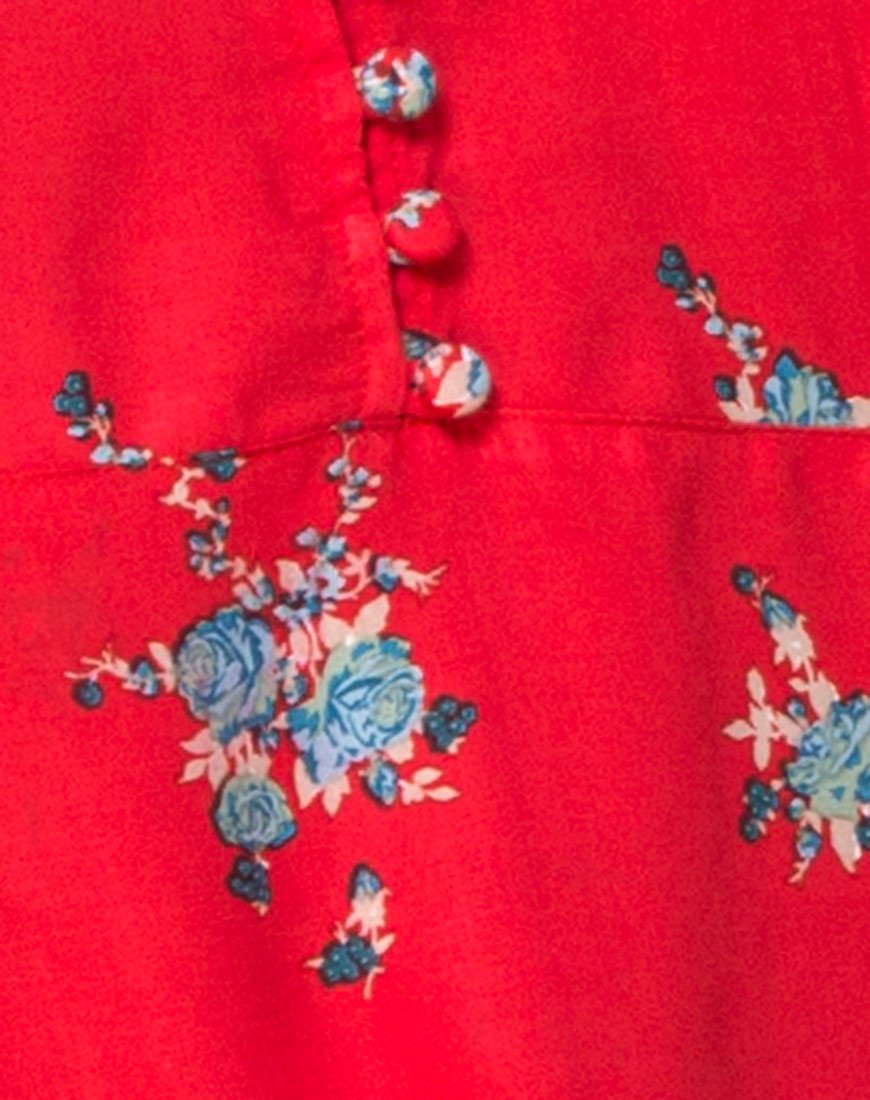 Afbeelding van Meca Jurk in Soi Rose Rood