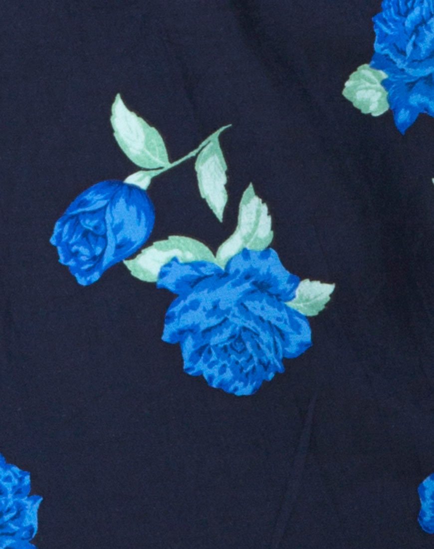 Afbeelding van Medina Slip Dress in Midnight Blue Rose