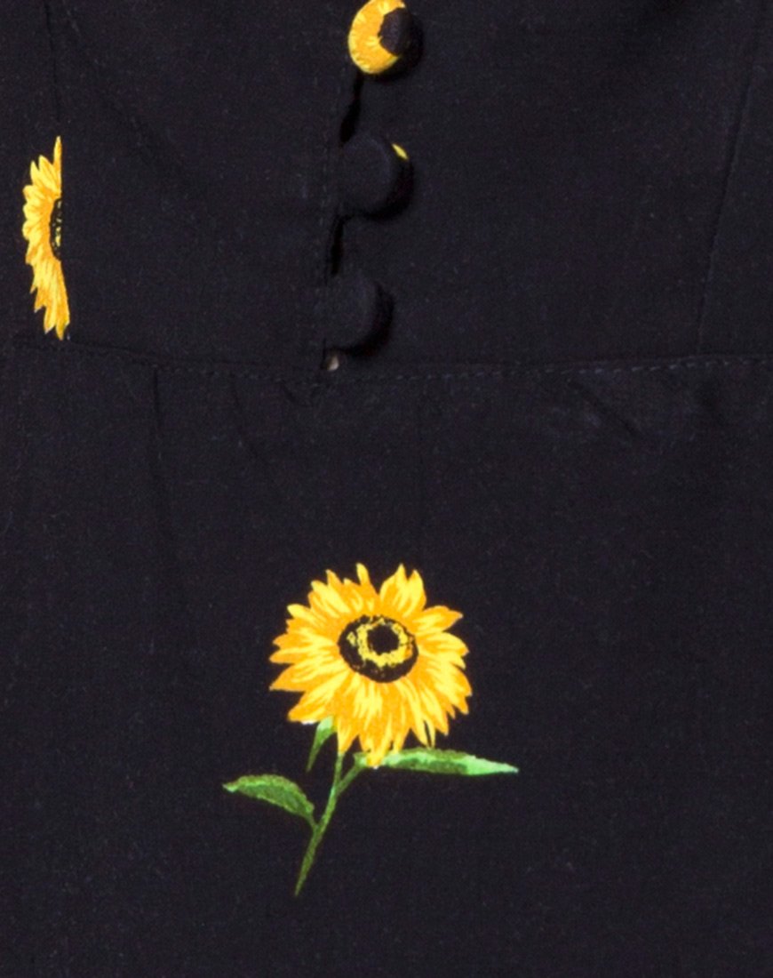 Afbeelding van Medina Jurk in Ditsy Zonnebloem