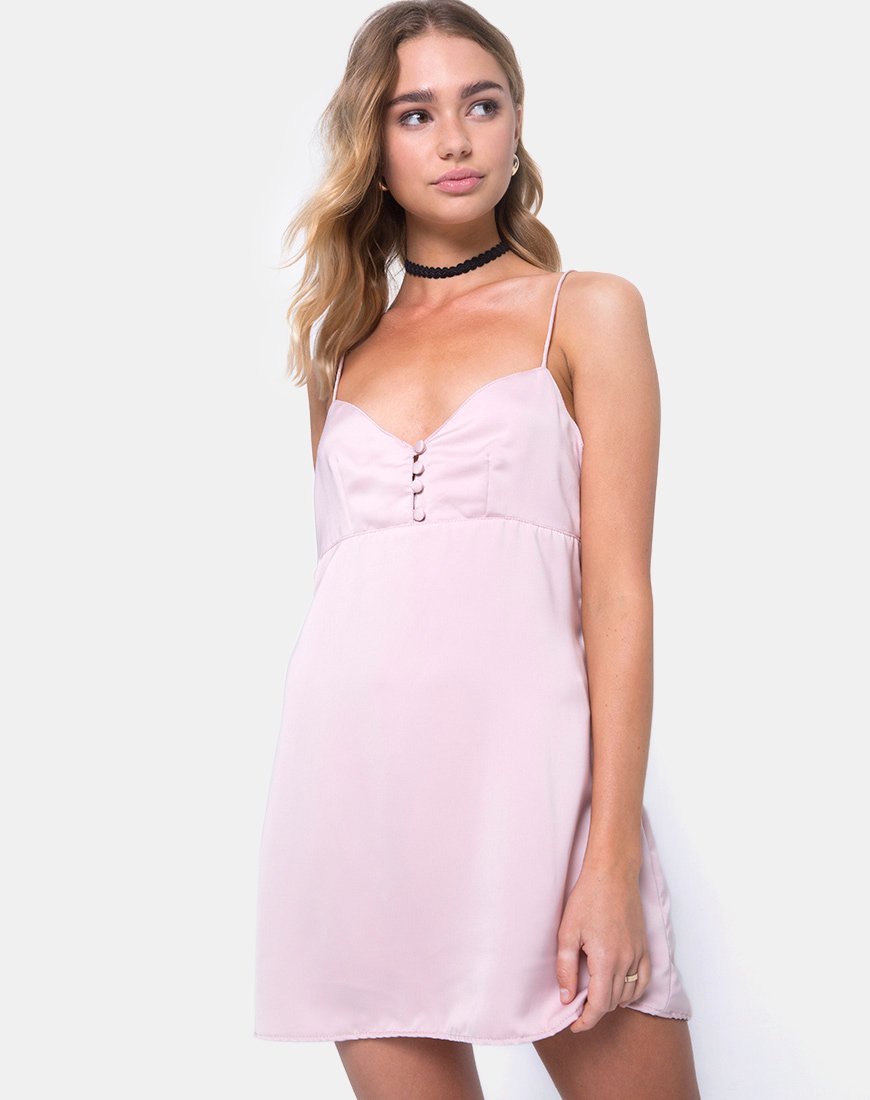 Afbeelding van Medina Slipjurk in Satijn Blush