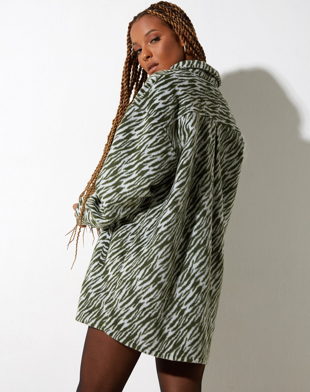 Medita Shirt in Crème Groen
