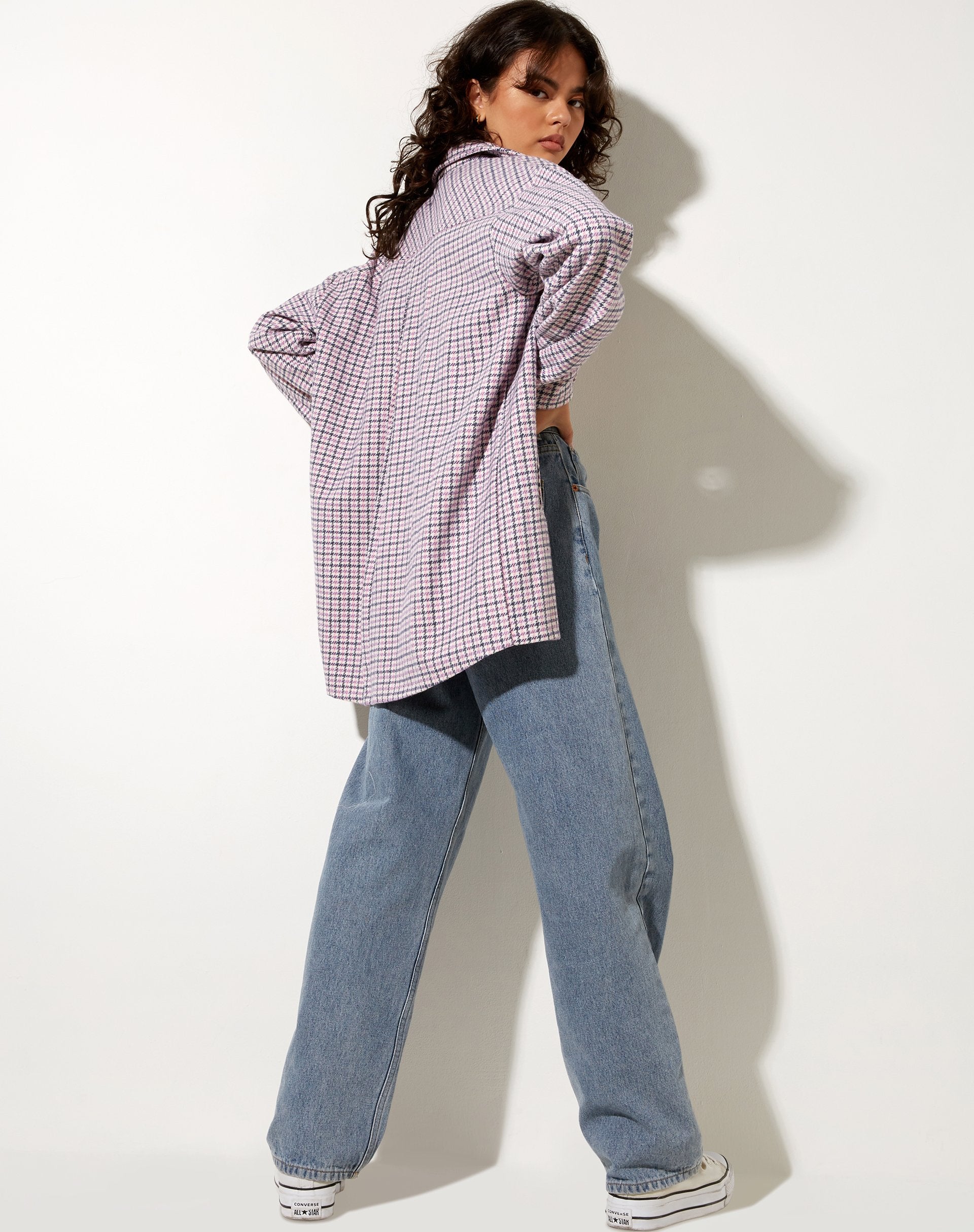 Afbeelding van Medita Shirt in paars roze en zwart