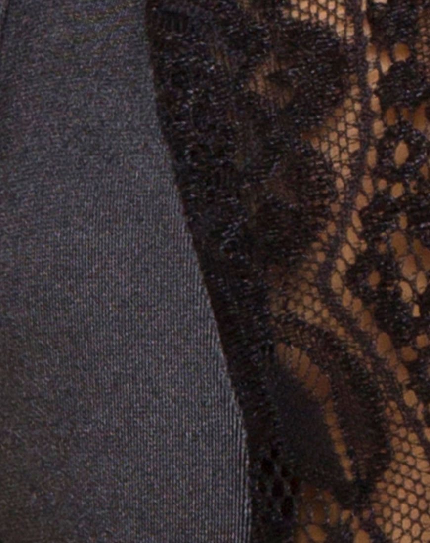 Afbeelding van Meek Bodice in Zwart