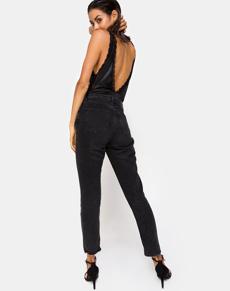 Afbeelding van Meek Bodice in Zwart