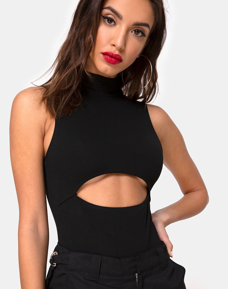 Mewcow Bodice in Zwart