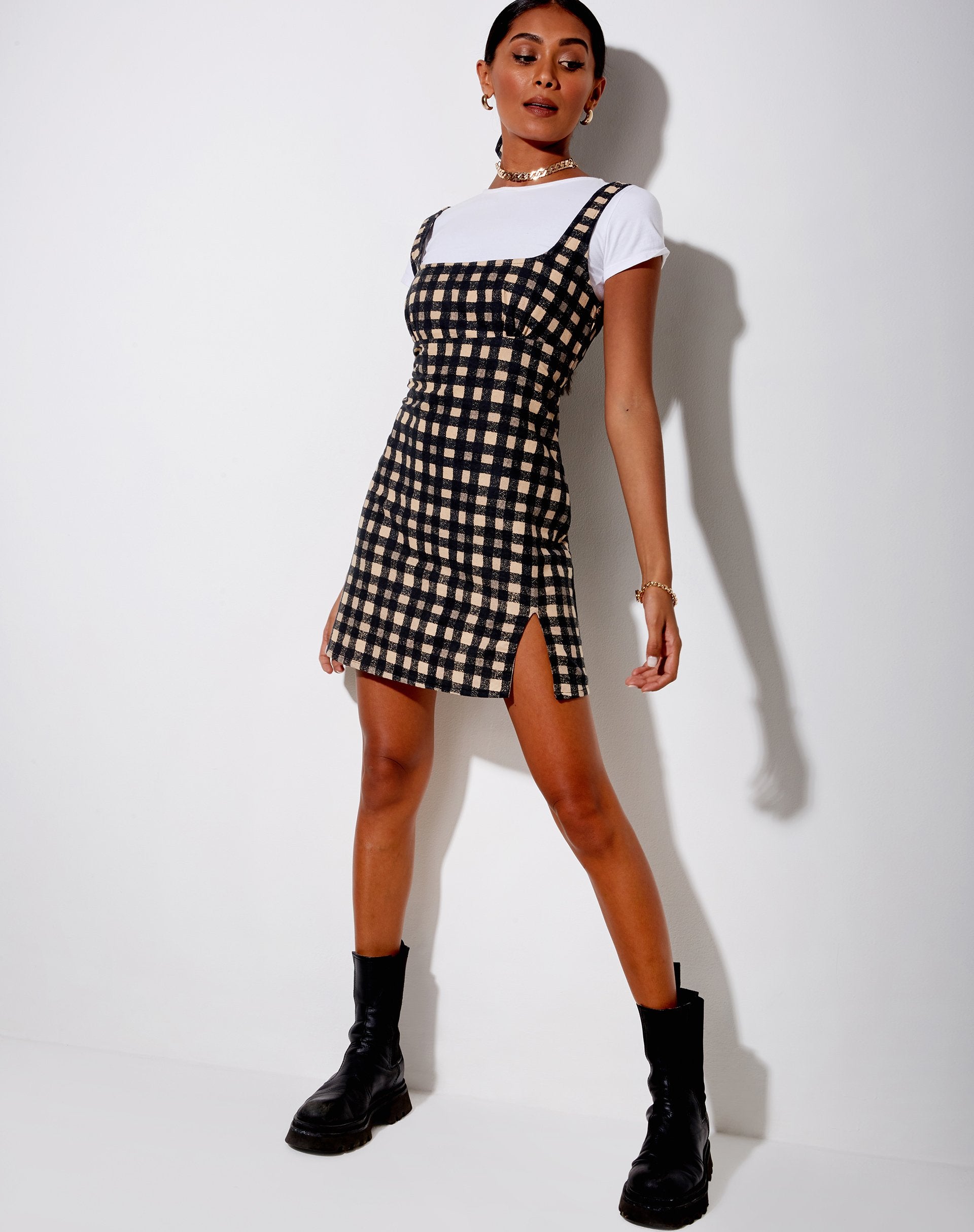 Afbeelding van Mehra Mini Dress in 90s Grunge Check