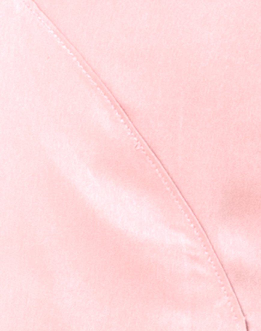 Afbeelding van Melanta Maxi Prom Rok in Satijn Blush
