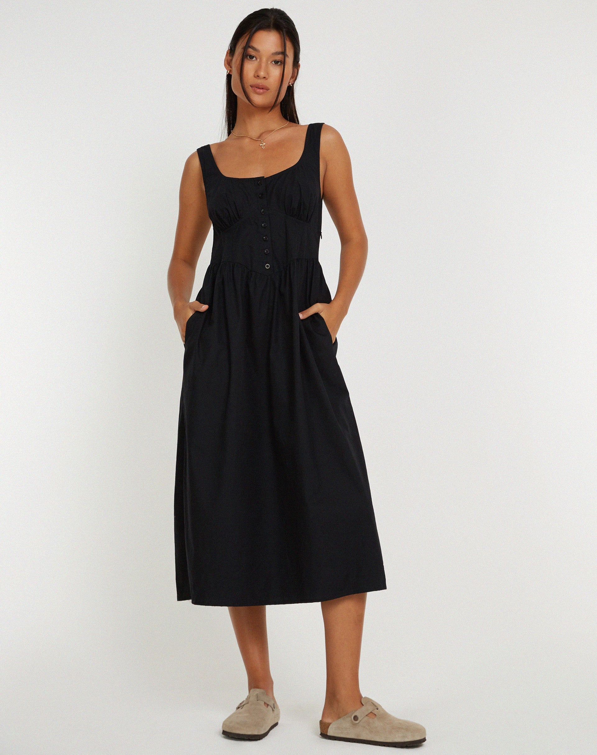 Afbeelding van Melrose Maxi Dress in Zwart