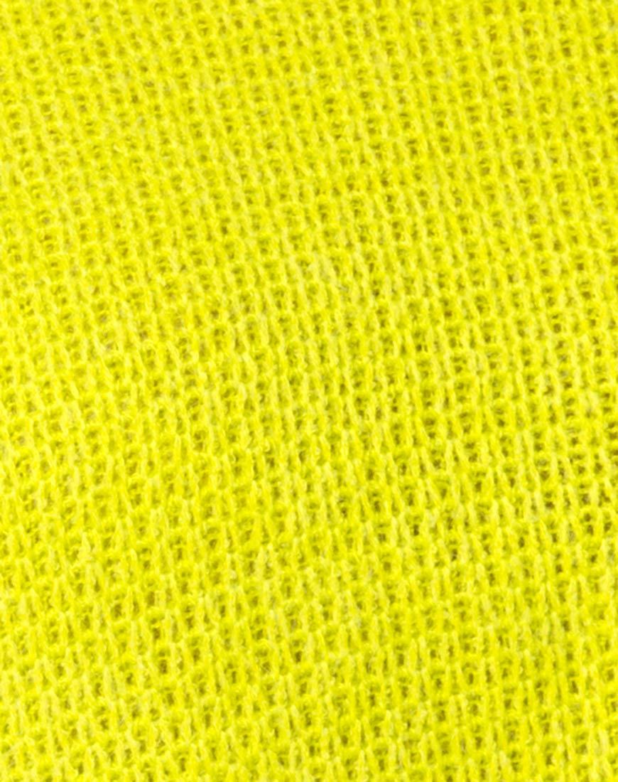 Afbeelding van Melvie Cropped Sweater in Lime