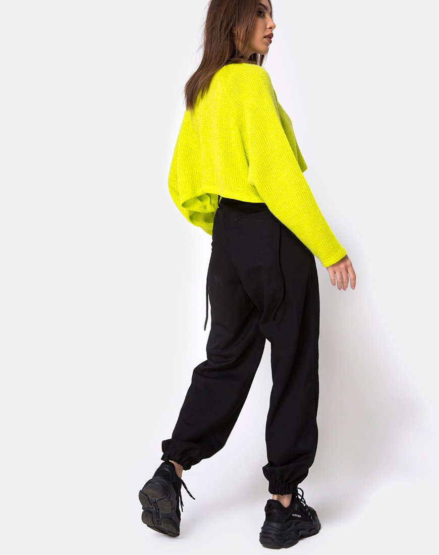 Afbeelding van Melvie Cropped Sweater in Lime