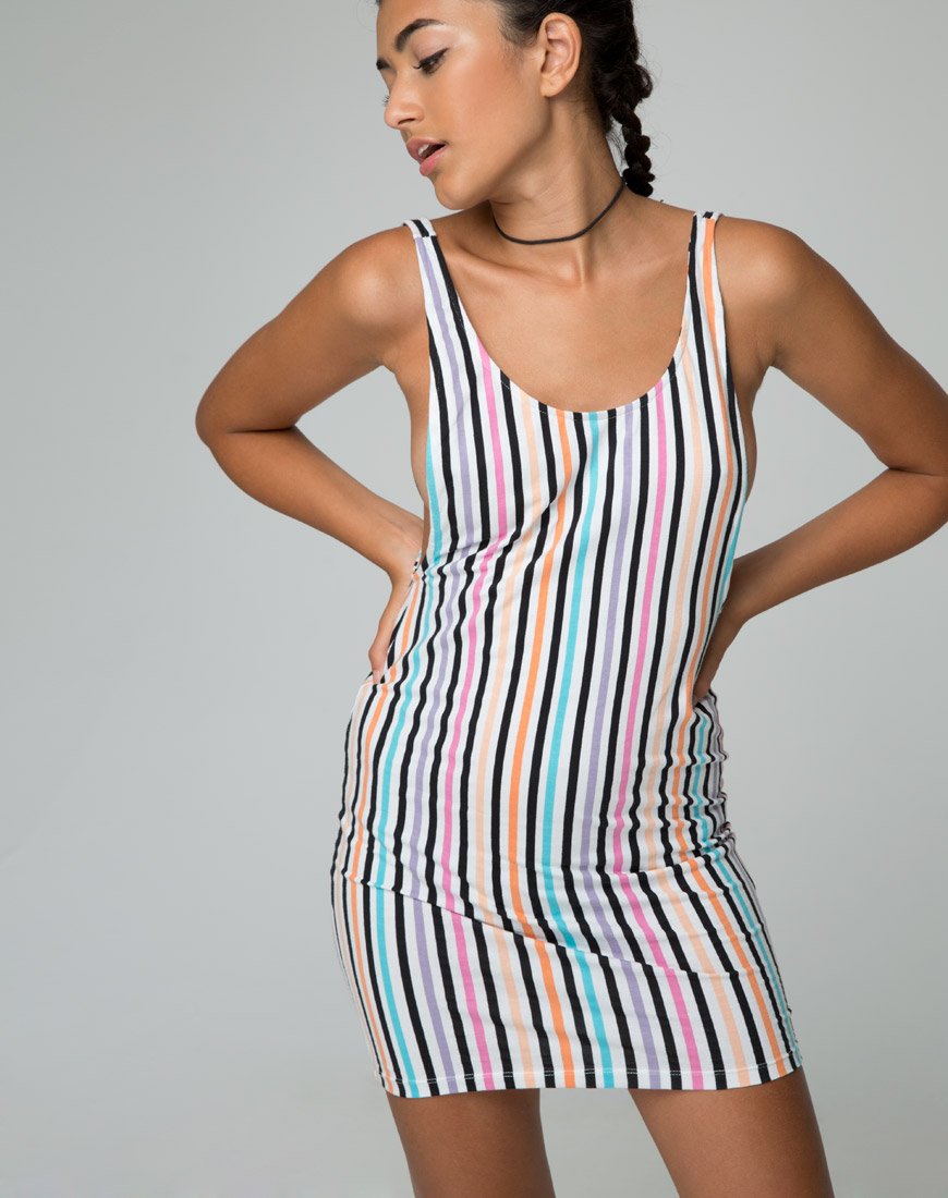 Mergy Jurk in Candy Stripe Zomer