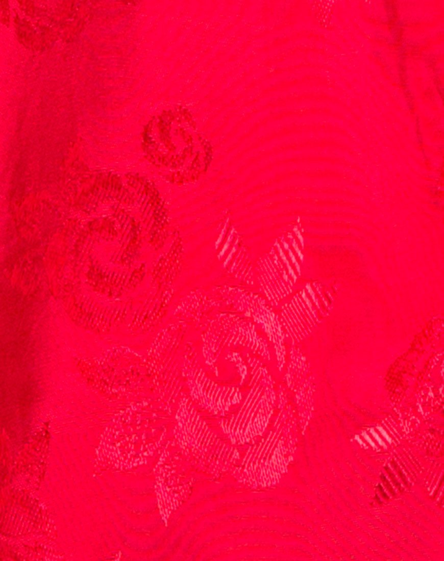 Afbeelding van Merida Blouse in Satijn Rood