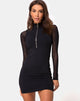 Afbeelding van Merna Mouwloze bodycon jurk in Ponti Zwart