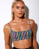 Afbeelding van Micro Crop Top in New Stripe