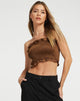 Afbeelding van Mikiko Bandeau Top in Bittere Chocolade