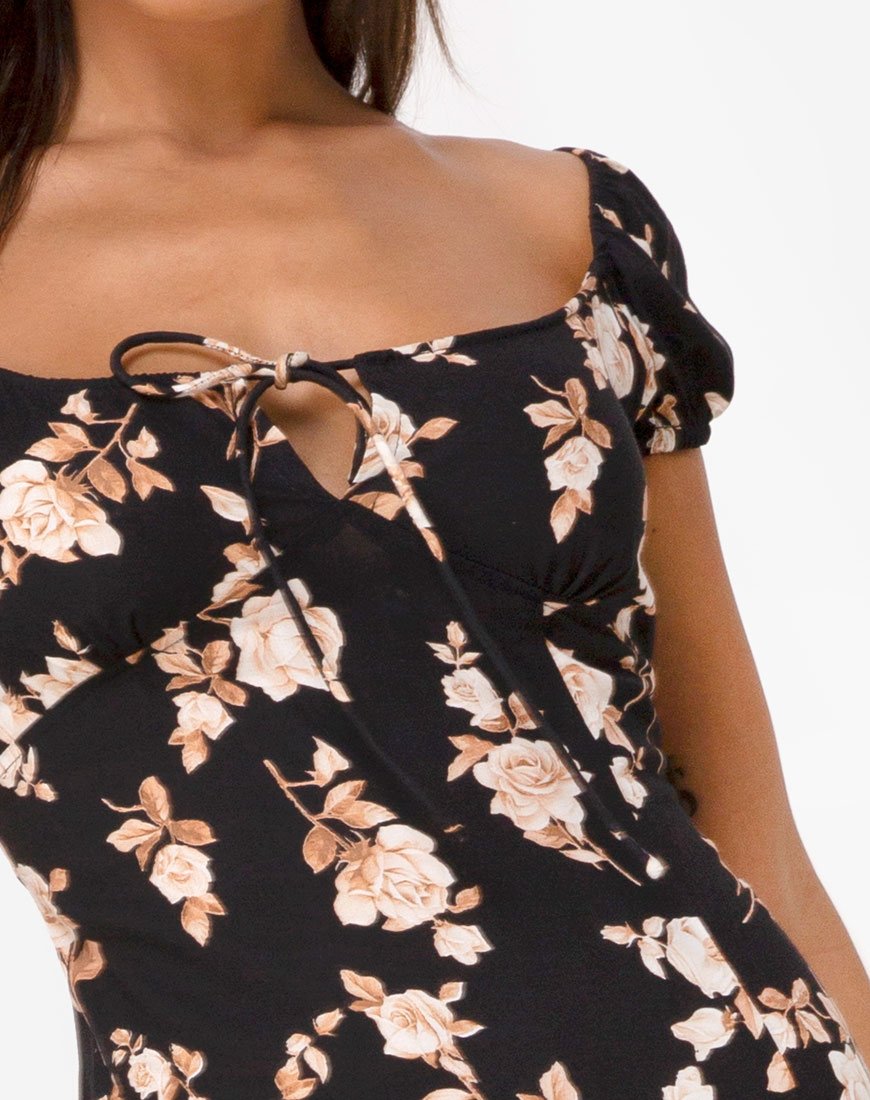 Afbeelding van Milla Midi Dress in Peach Rose