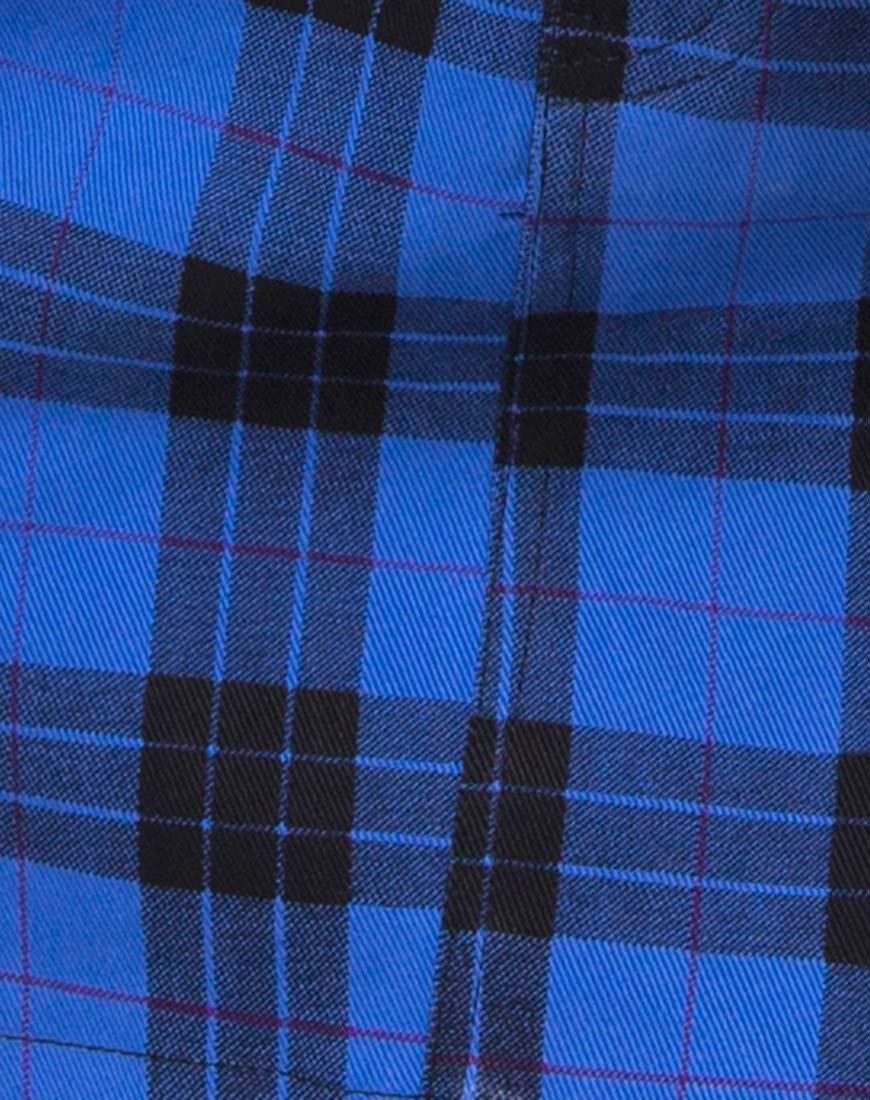 Afbeelding van Mini Broomy Rok in Tartan Blauw