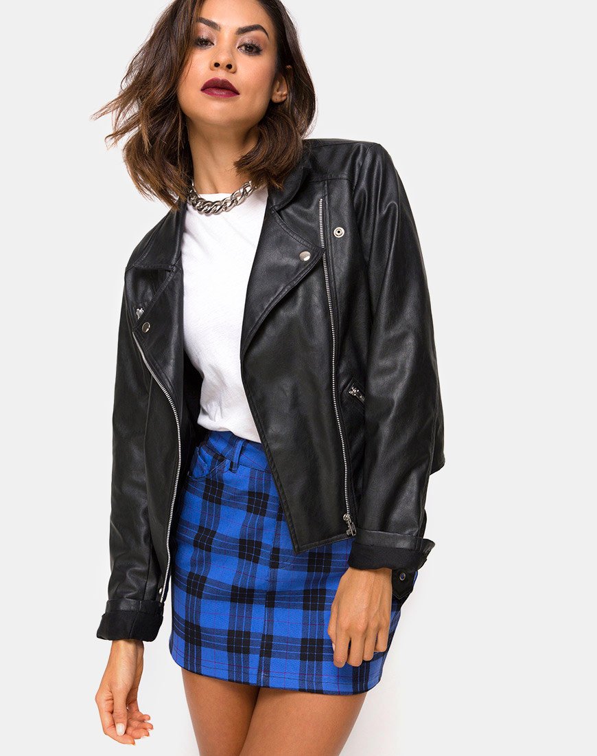 Afbeelding van Mini Broomy Rok in Tartan Blauw