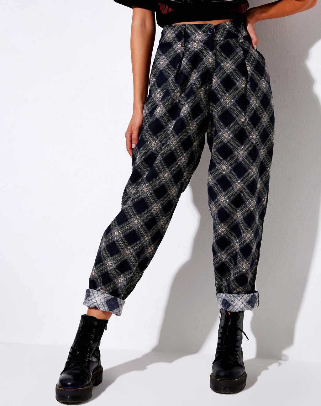 Misca broek in 20's zwart en grijs