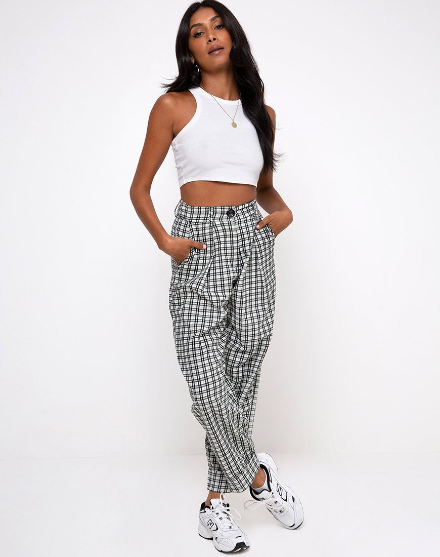 Afbeelding van Misca Broek in Brandy Check Foam