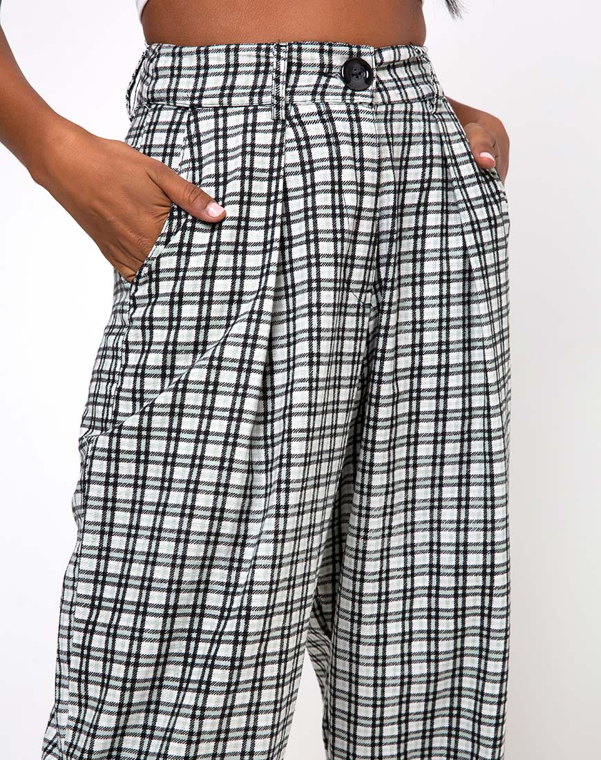 Afbeelding van Misca Broek in Brandy Check Foam