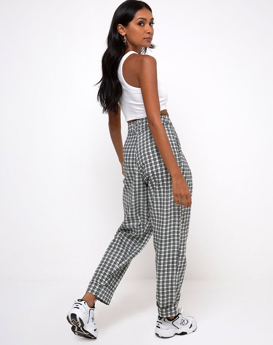 Afbeelding van Misca Broek in Brandy Check Foam