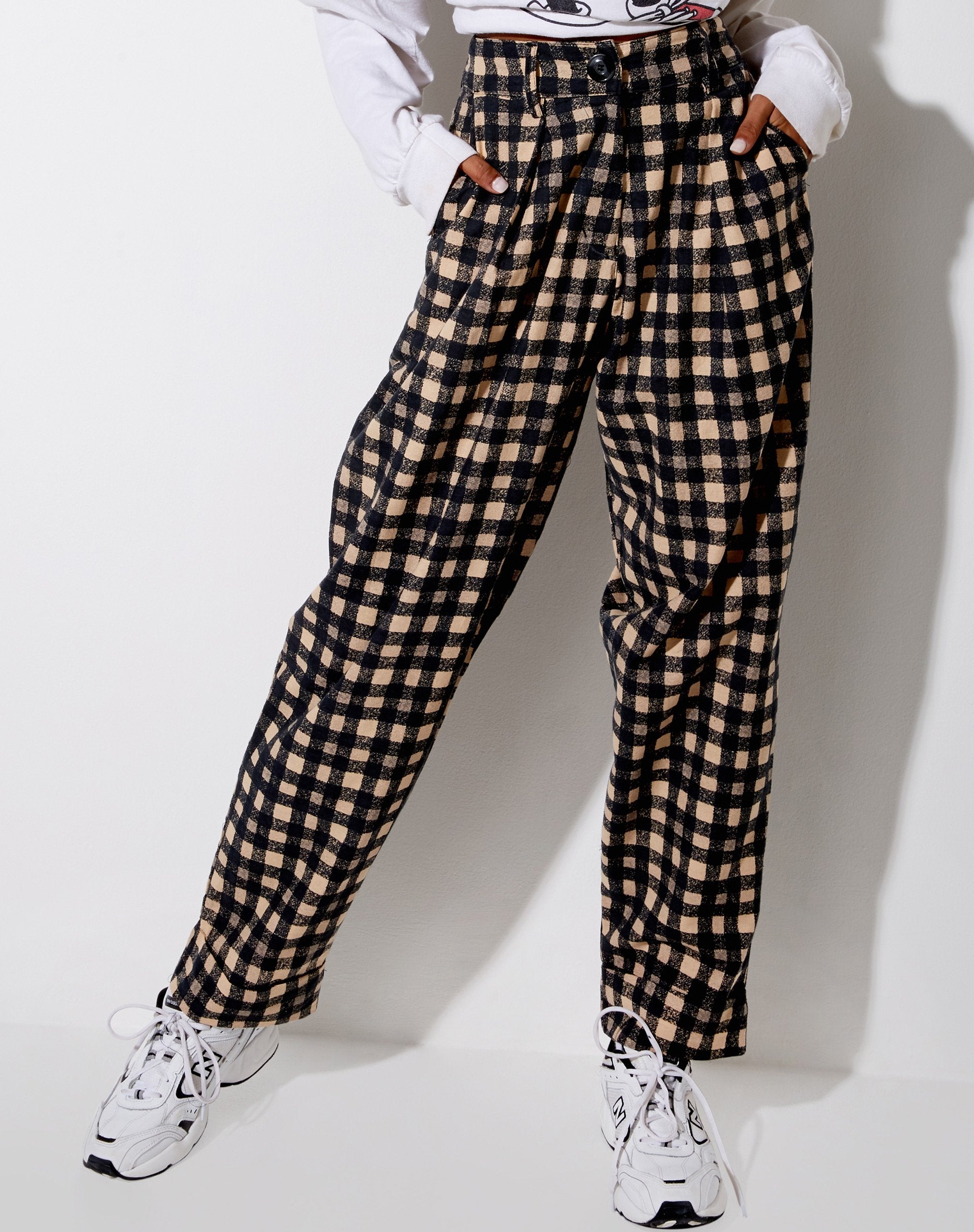 Afbeelding van Misca broek in jaren 90 Grunge ruit