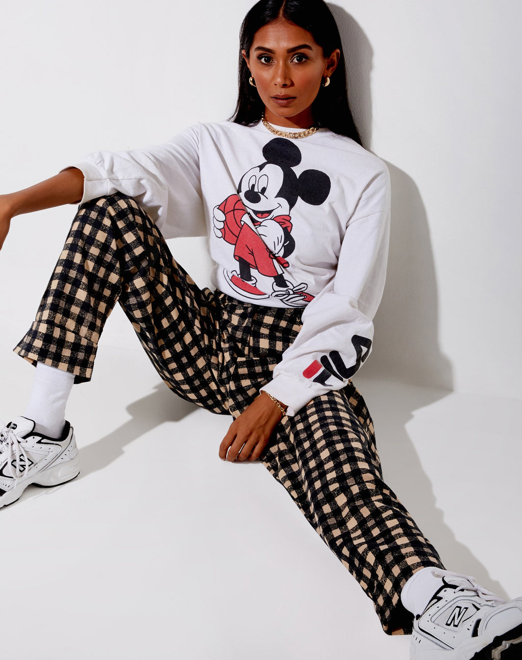 Misca broek in 90's Grunge ruit
