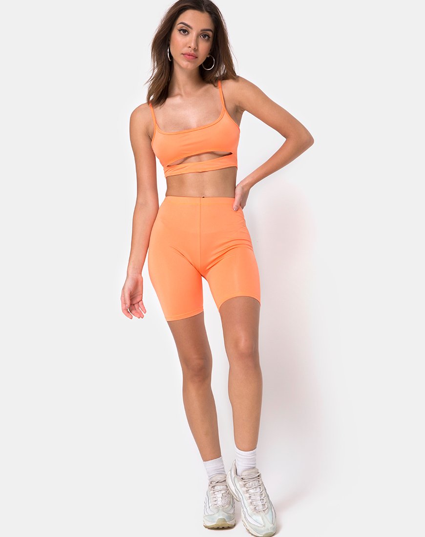 Afbeelding van Misho Crop Top in Fluor Oranje