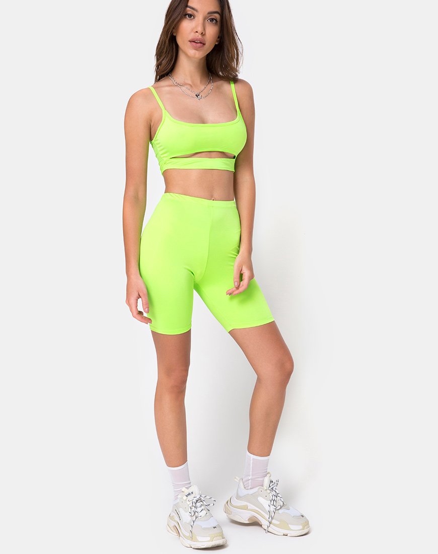 Afbeelding van Misho Crop Top in Fluogroen