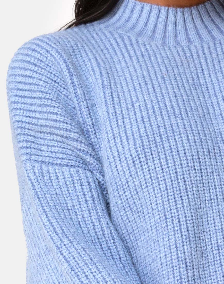 Afbeelding van Mody Trui in Blauw Rib