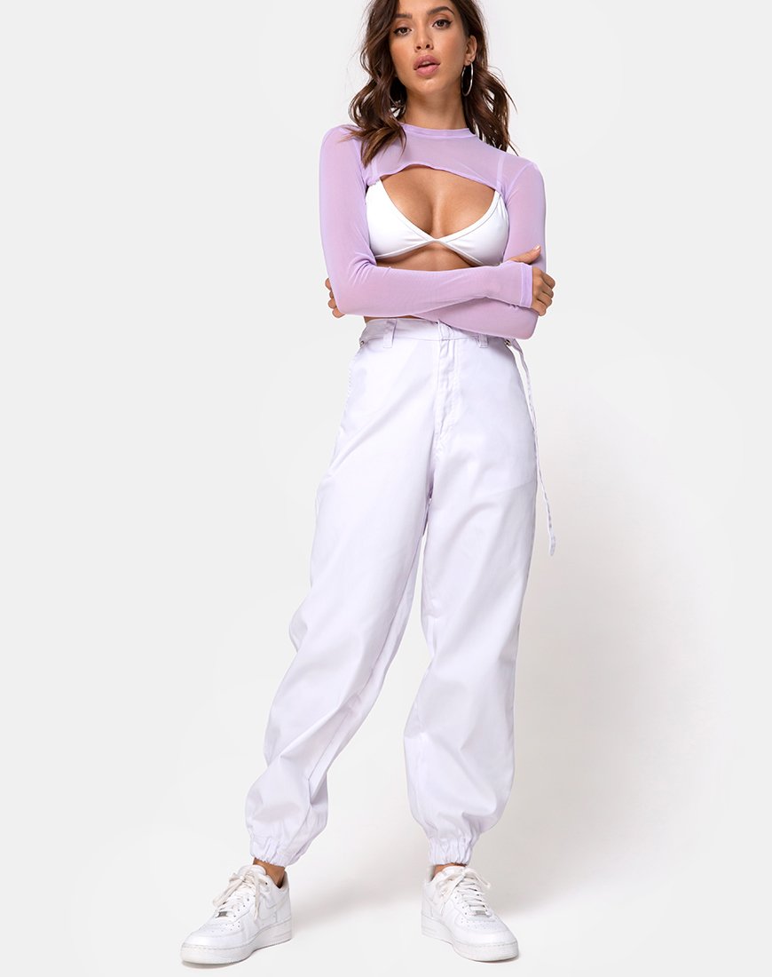Afbeelding van Mola Crop Top in Net Lila