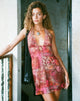 Afbeelding van Momono Mini Dress in Abstract Paisley Red