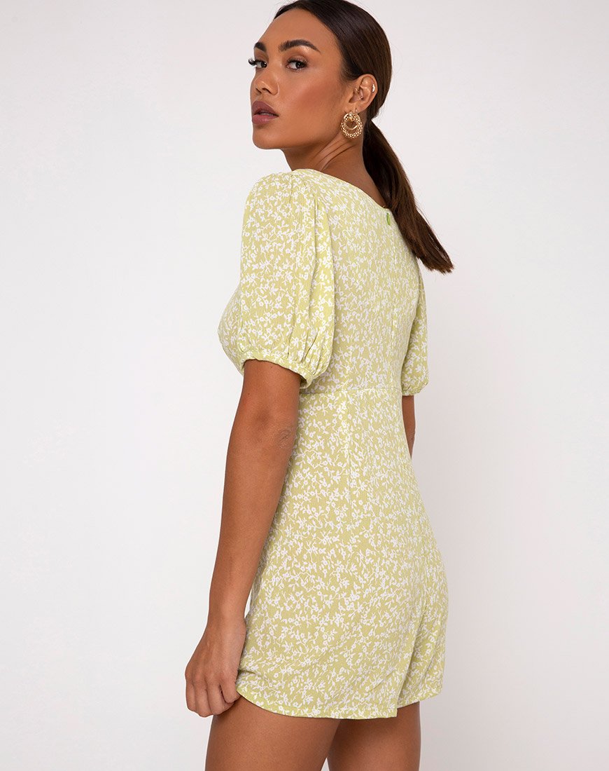Afbeelding van Monali Playsuit in Crinkle Botanic Mint Foam
