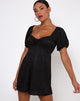 Afbeelding van Monali Playsuit in Satijn Cheetah Zwart