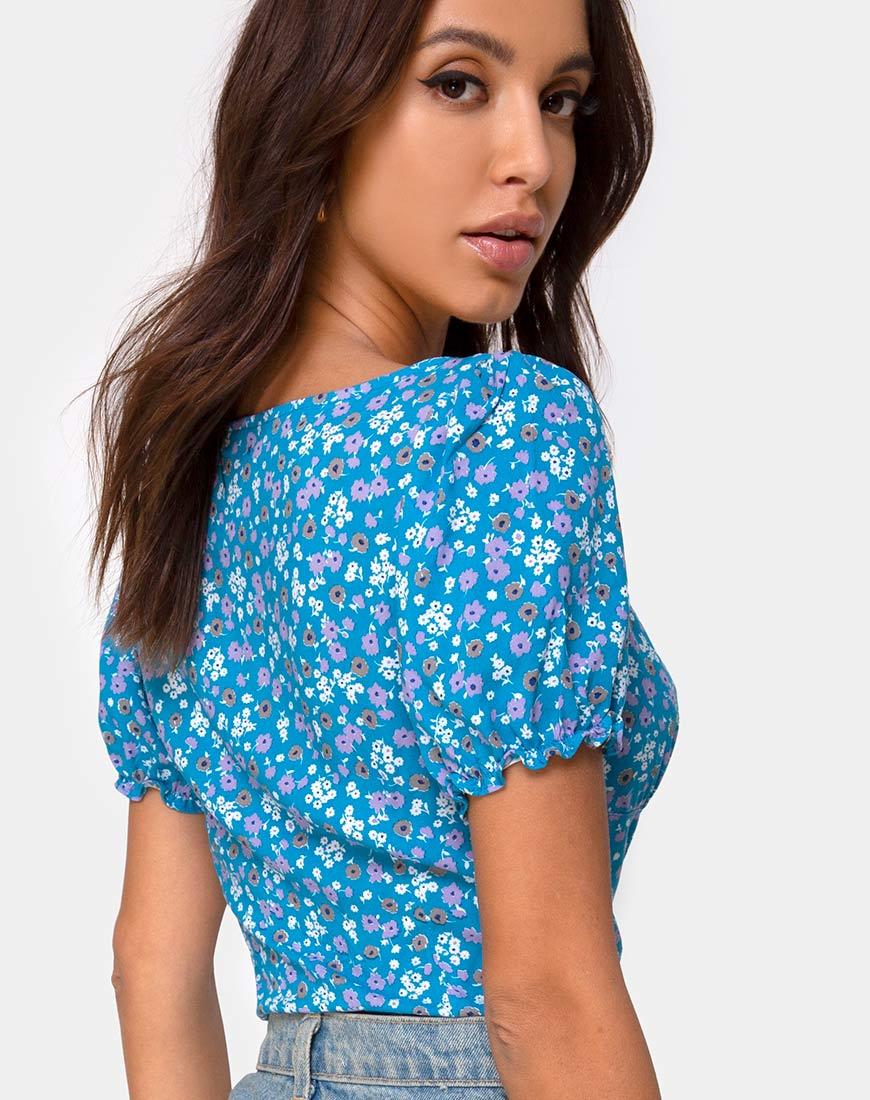 Afbeelding van Monda Top in Bloom Baby Blue