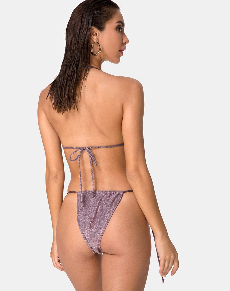 Afbeelding van Mone Bikinibroekje in Gunmetal Glitter