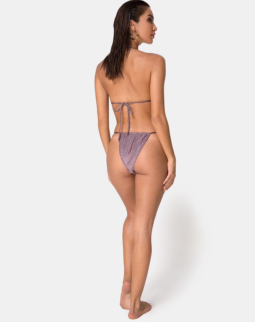Mone Bikinibroekje in Gunmetal Glitter