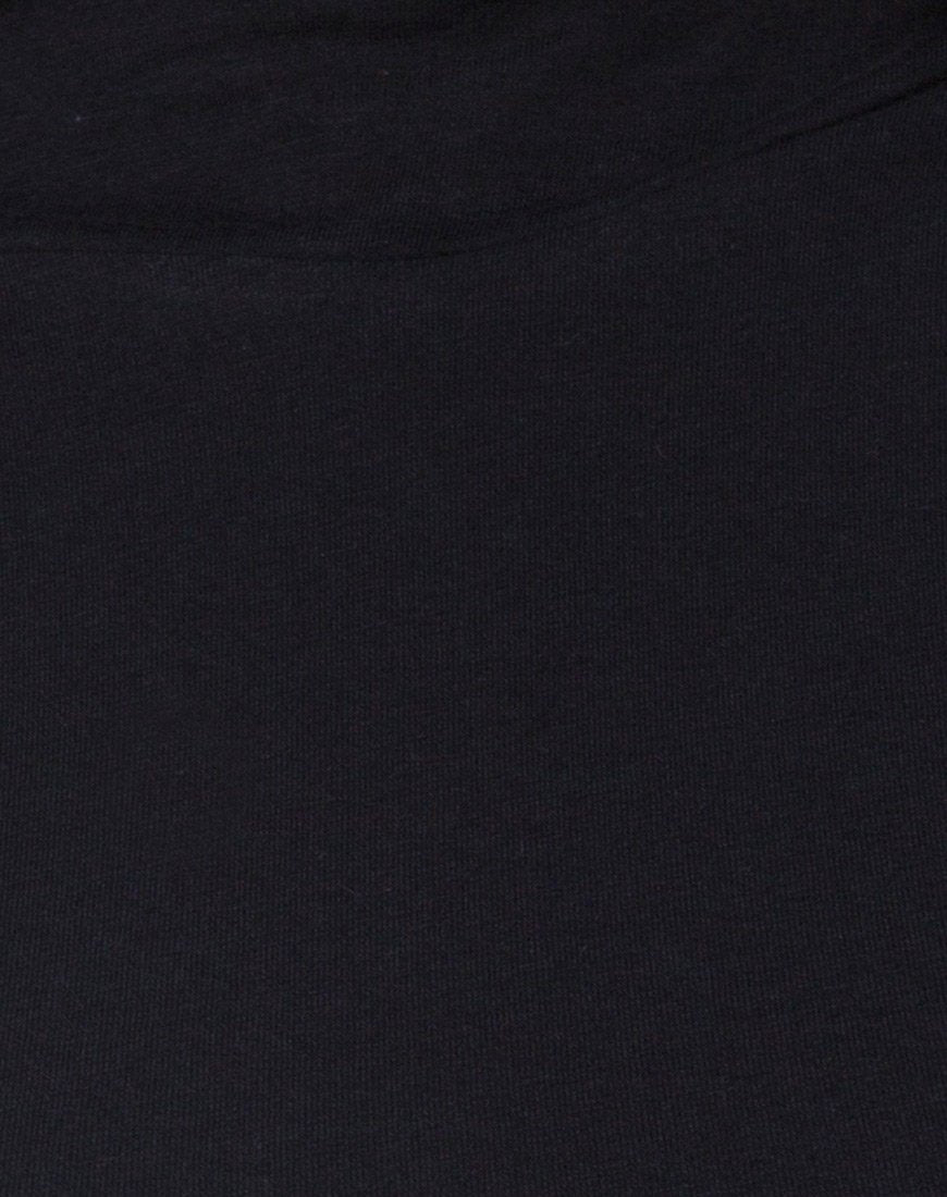 Afbeelding van Monec Crop Top in Zwart Gesp