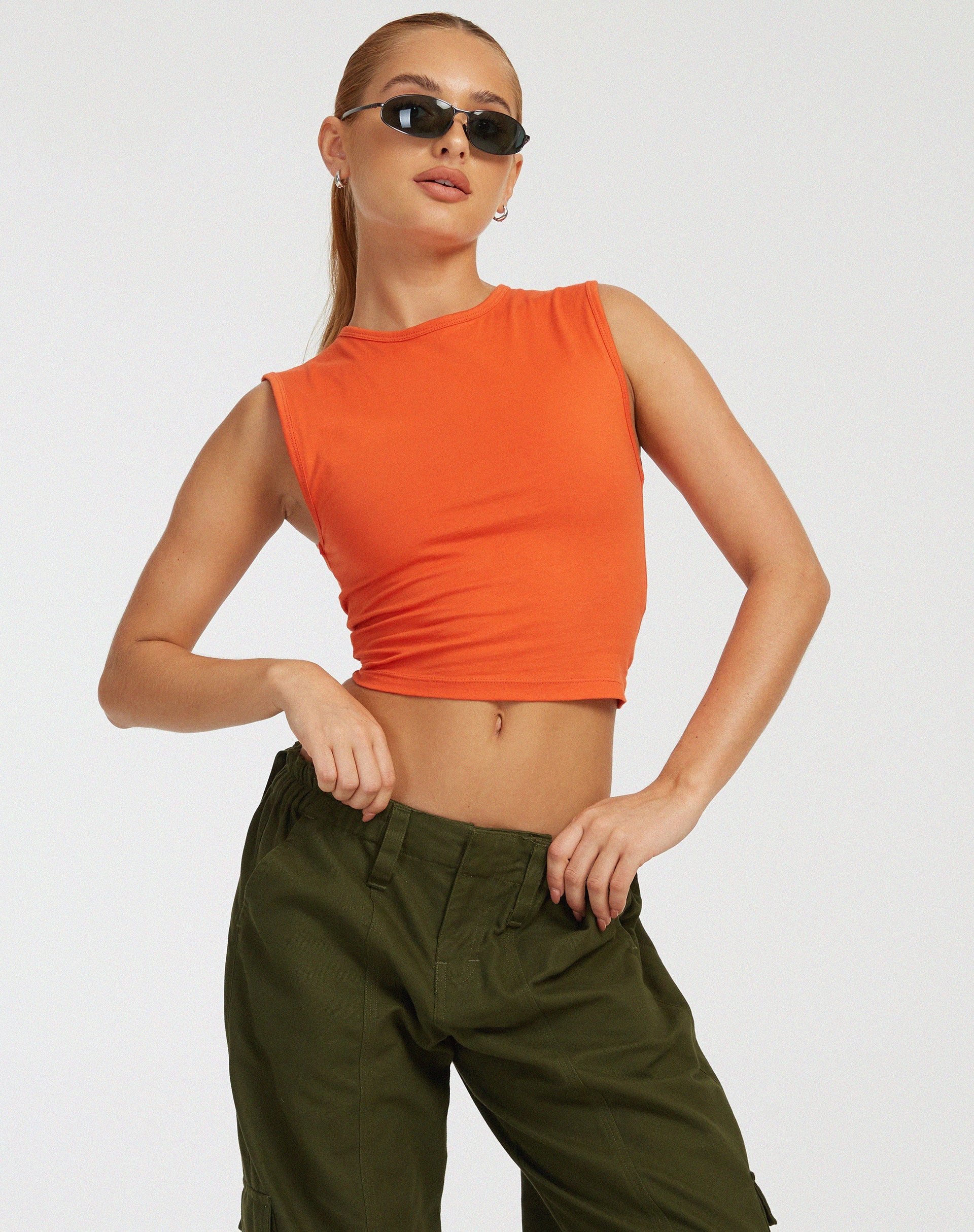 Afbeelding van Monlo Vest Top in Aperol Spritz