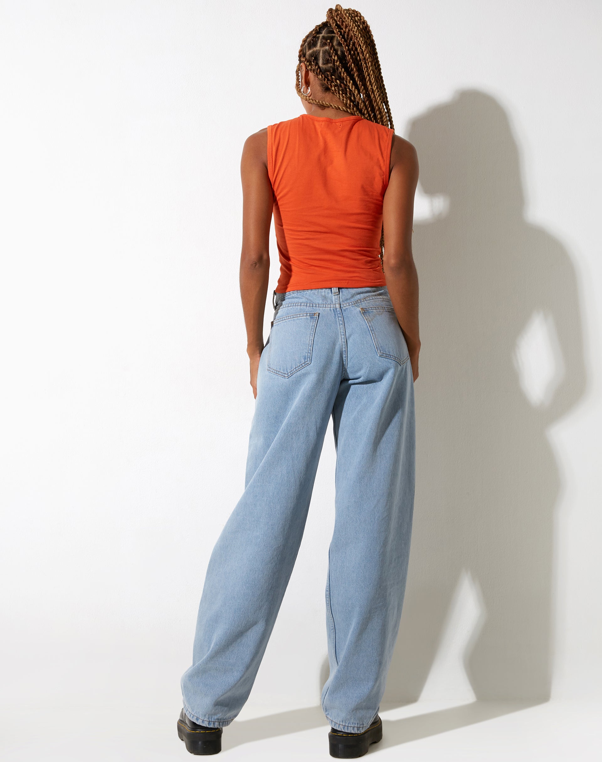 Afbeelding van Monlo Crop Top in Aperol Spritz Orange Lips
