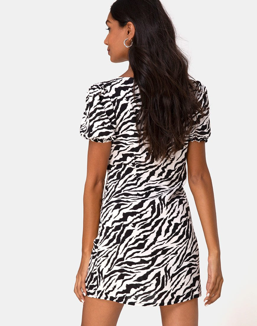 Afbeelding van Montero Mini jurk in 90s Zebra