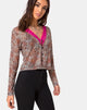 Afbeelding van Moqui Top Mini Tijger Mesh met Violet Kant