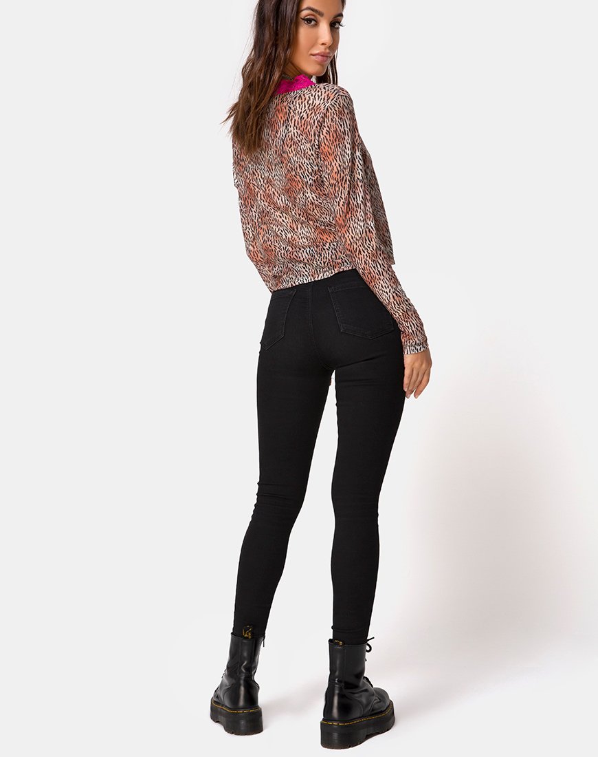 Afbeelding van Moqui Top Mini Tijger Mesh met Violet Kant