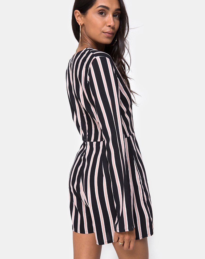Moran jumpsuit in formele streep