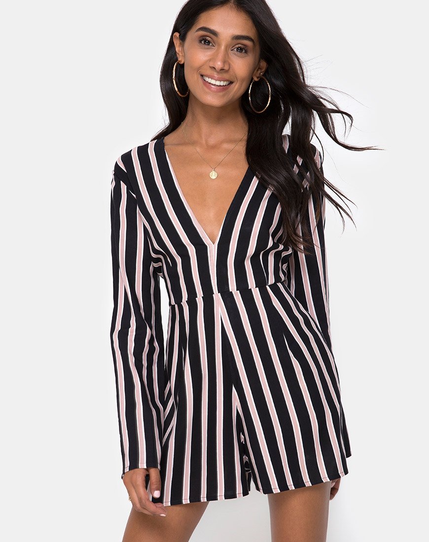 Moran jumpsuit in formele streep