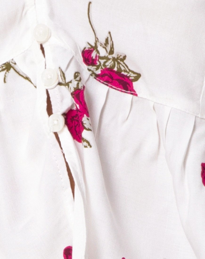 Afbeelding van Mosca Plunge Top in Grunge Rose Ivory