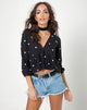 Afbeelding van Mosca Top in Polkadot Zwart-wit