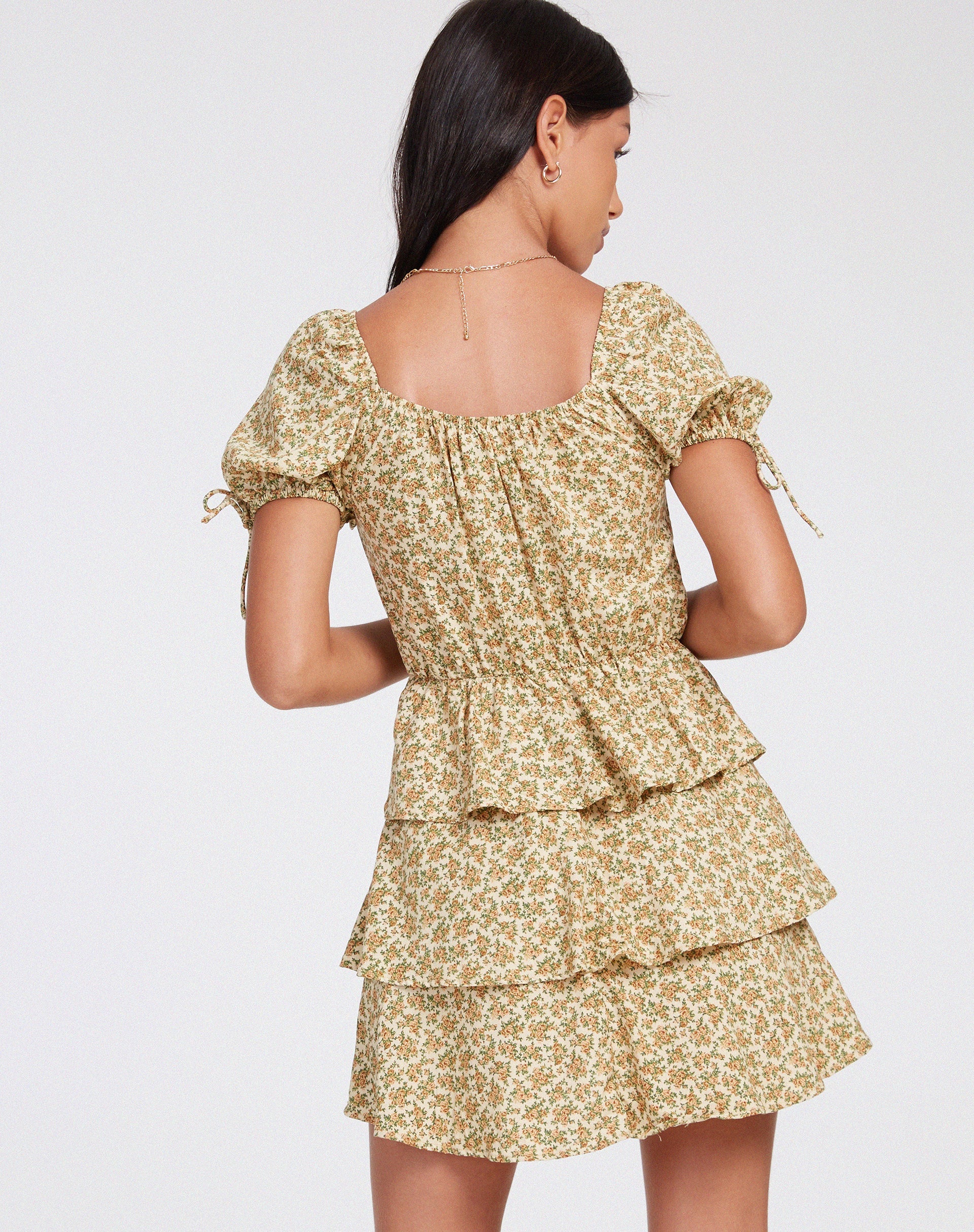 BEELD VAN Mosere Mini Dress in Washed Ditsy