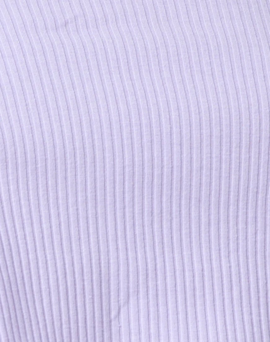 Afbeelding van Moss Crop Trui in Lila Rib